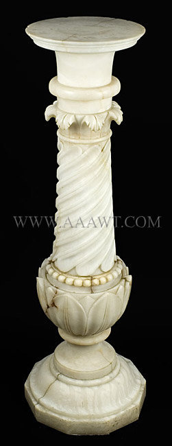 Carved Marble Column
Nineteenth Century, entire view